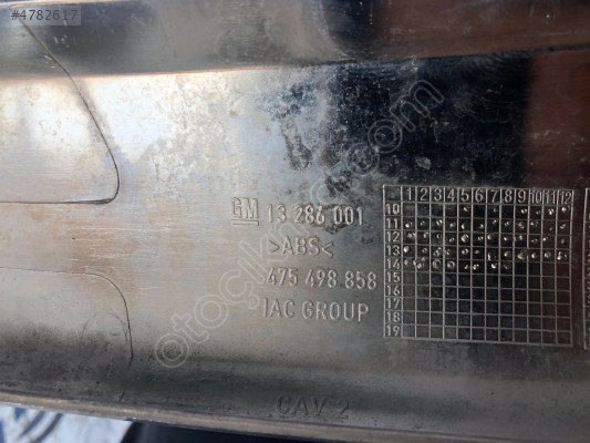 OPEL CORSA D ÖN PANJUR NİKELAJI ORJİNAL ÇIKMA PARÇA 13286001