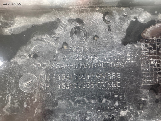 ALFA ROMEO JUNİOR ÖN TAMPON SAĞ FAR ALT IZGARA ÇIKMA 156177368