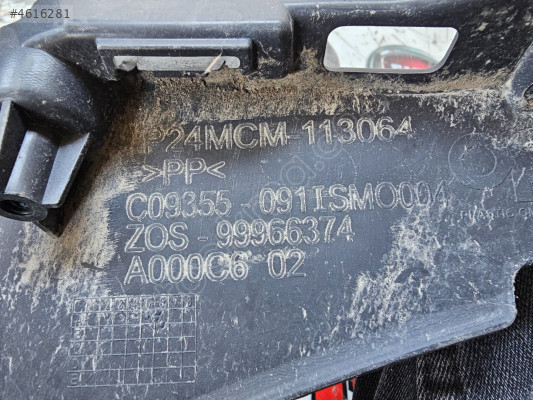 PEUGEOT 2008 ÖN TAMPON BRAKETİ ORJİNAL ÇIKMA PARÇA 091ISMO004