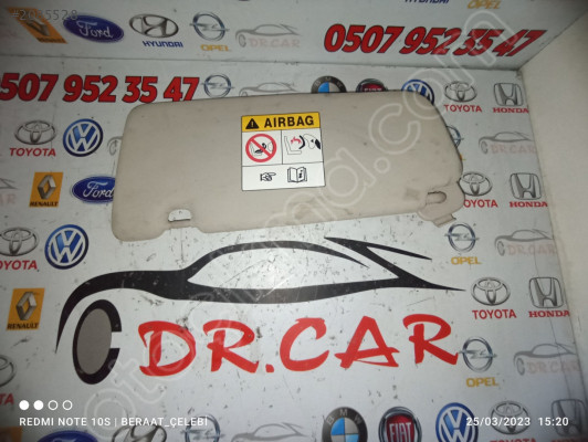 RENAULT MEGANE 4 SAĞ GÜNEŞLİK ÇIKMA PARÇA