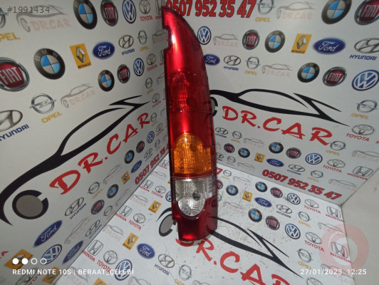 RENAULT KANGOO 2003-07 SAĞ ARKA STOP ÇİFT BAGAJLI SIFIR