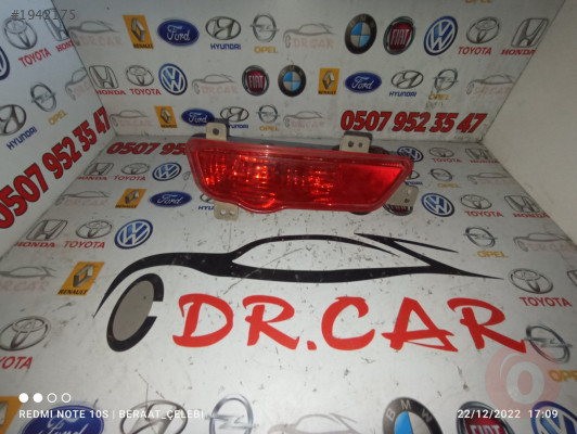 OPEL CORSA D CHEVROLET CRUZE ARKA TAMPON REFLEKTÖRÜ ÇIKMA PA
