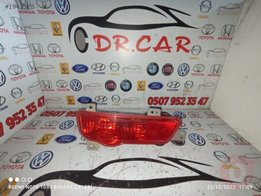 OPEL CORSA D CHEVROLET CRUZE ARKA TAMPON REFLEKTÖRÜ ÇIKMA PA