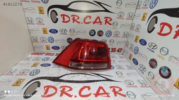 VOLKSWAGEN GOLF 7 SOL DIŞ STOP ÇIKMA PARÇA