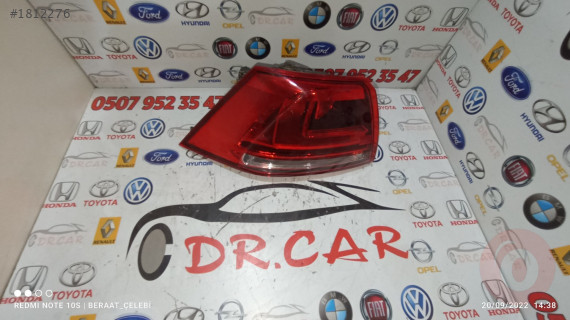 VOLKSWAGEN GOLF 7 SOL DIŞ STOP ÇIKMA PARÇA