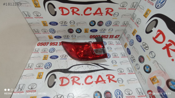 RENAULT CLİO 4 SOL DIŞ STOP ÇIKMA PARÇA
