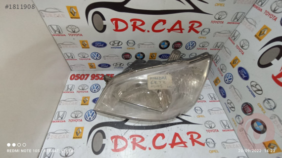 HYUNDAİ GETZ 2002-05 SOL FAR ÇIKMA PARÇA