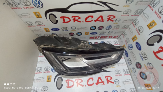 AUDİ A4 SAĞ FAR 2017-20 ÇIKMA PARÇA