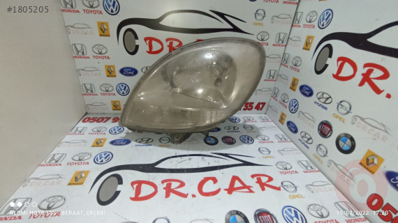RENAULT KANGOO 2 SOL FAR İÇİ BEYAZ 2003-08 ÇIKMA PARÇA