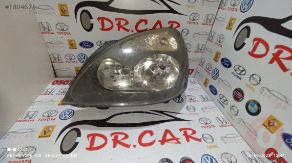 RENAULT CLİO SOL ELEKTRİKLİ FAR 2005-09 ÇIKMA PARÇA