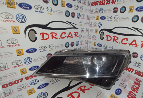 Skoda Super B LED'li MERCEKLİ ORİJİNAL SOL FAR 2015-19 ÇIKMA