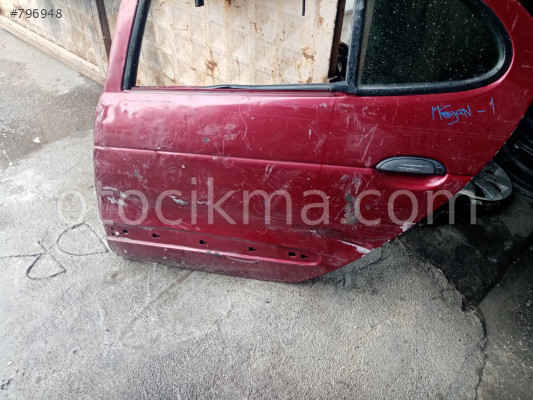renault megane 1 sol arka kapı kırmızı
