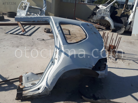 DACİA DUSTER ARKA SOL ÇAMURLUK KESME BEYAZ 2012 2015