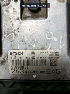 Fiat Doblo 1.6 Motor Beyni 51899611 0281017012 | ÇIKMA PARÇA OEM 51899611
